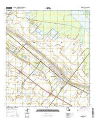 Jeanerette Louisiana Current topographic map, 1:24000 scale, 7.5 X 7.5 Minute, Year 2015