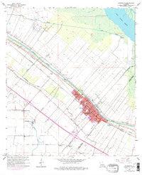 Jeanerette Louisiana Historical topographic map, 1:24000 scale, 7.5 X 7.5 Minute, Year 1963