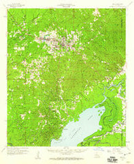 Jena Louisiana Historical topographic map, 1:62500 scale, 15 X 15 Minute, Year 1958