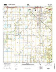 Jennings Louisiana Current topographic map, 1:24000 scale, 7.5 X 7.5 Minute, Year 2015