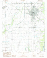 Jennings Louisiana Historical topographic map, 1:24000 scale, 7.5 X 7.5 Minute, Year 1985