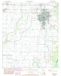 Jennings Louisiana Historical topographic map, 1:24000 scale, 7.5 X 7.5 Minute, Year 1985