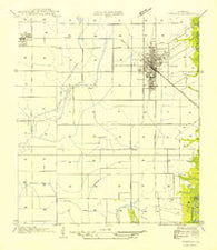 Jennings Louisiana Historical topographic map, 1:31680 scale, 7.5 X 7.5 Minute, Year 1954