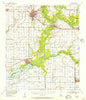 Jennings Louisiana Historical topographic map, 1:62500 scale, 15 X 15 Minute, Year 1955