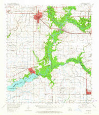 Jennings Louisiana Historical topographic map, 1:62500 scale, 15 X 15 Minute, Year 1955