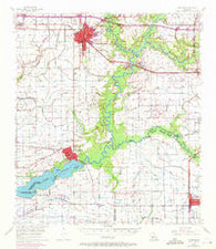 Jennings Louisiana Historical topographic map, 1:62500 scale, 15 X 15 Minute, Year 1955