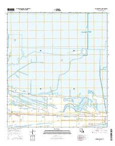 Johnson Bayou Louisiana Current topographic map, 1:24000 scale, 7.5 X 7.5 Minute, Year 2015