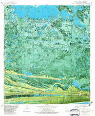 Johnsons Bayou Louisiana Historical topographic map, 1:24000 scale, 7.5 X 7.5 Minute, Year 1982
