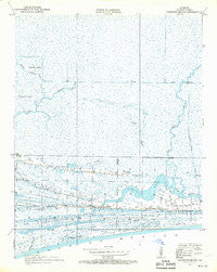 Johnsons Bayou Louisiana Historical topographic map, 1:24000 scale, 7.5 X 7.5 Minute, Year 1934