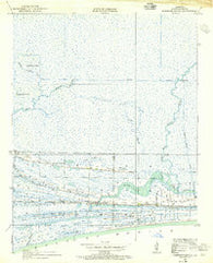 Johnsons Bayou Louisiana Historical topographic map, 1:24000 scale, 7.5 X 7.5 Minute, Year 1934