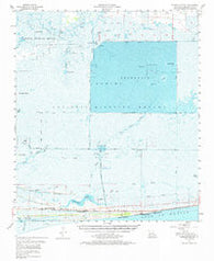 Johnsons Bayou Louisiana Historical topographic map, 1:62500 scale, 15 X 15 Minute, Year 1955