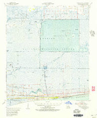 Johnsons Bayou Louisiana Historical topographic map, 1:62500 scale, 15 X 15 Minute, Year 1955