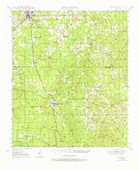 Jonesboro Louisiana Historical topographic map, 1:62500 scale, 15 X 15 Minute, Year 1949