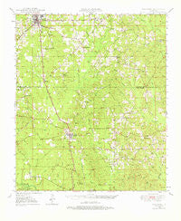 Jonesboro Louisiana Historical topographic map, 1:62500 scale, 15 X 15 Minute, Year 1949