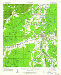 Jonesville Louisiana Historical topographic map, 1:62500 scale, 15 X 15 Minute, Year 1960