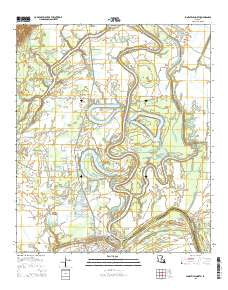Jonesville North Louisiana Current topographic map, 1:24000 scale, 7.5 X 7.5 Minute, Year 2015