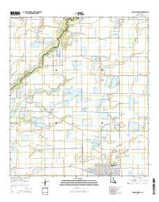 Kaplan North Louisiana Current topographic map, 1:24000 scale, 7.5 X 7.5 Minute, Year 2015