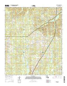 Keatchie Louisiana Current topographic map, 1:24000 scale, 7.5 X 7.5 Minute, Year 2015