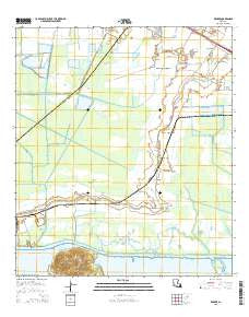 Kemper Louisiana Current topographic map, 1:24000 scale, 7.5 X 7.5 Minute, Year 2015