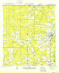 Kentwood Louisiana Historical topographic map, 1:31680 scale, 7.5 X 7.5 Minute, Year 1950