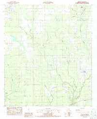 Kernan Louisiana Historical topographic map, 1:24000 scale, 7.5 X 7.5 Minute, Year 1986
