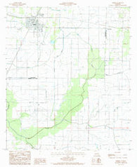 Kinder Louisiana Historical topographic map, 1:24000 scale, 7.5 X 7.5 Minute, Year 1985