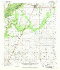 Kinder Louisiana Historical topographic map, 1:62500 scale, 15 X 15 Minute, Year 1959