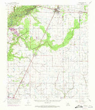 Kinder Louisiana Historical topographic map, 1:62500 scale, 15 X 15 Minute, Year 1959
