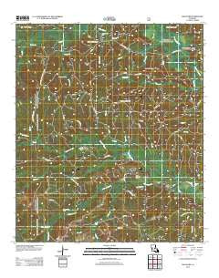 Kisatchie Louisiana Historical topographic map, 1:24000 scale, 7.5 X 7.5 Minute, Year 2012