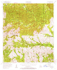 Kisatchie Louisiana Historical topographic map, 1:62500 scale, 15 X 15 Minute, Year 1954