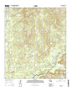Knight Louisiana Current topographic map, 1:24000 scale, 7.5 X 7.5 Minute, Year 2015