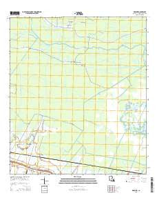 Kraemer Louisiana Current topographic map, 1:24000 scale, 7.5 X 7.5 Minute, Year 2015