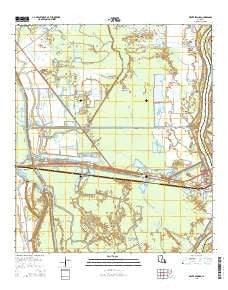 Krotz Springs Louisiana Current topographic map, 1:24000 scale, 7.5 X 7.5 Minute, Year 2015