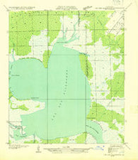 Lac Des Allemands NE Louisiana Historical topographic map, 1:31680 scale, 7.5 X 7.5 Minute, Year 1932