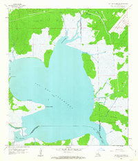 Lac Des Allemands Louisiana Historical topographic map, 1:24000 scale, 7.5 X 7.5 Minute, Year 1962