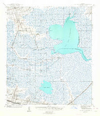 Lac Des Allemands Louisiana Historical topographic map, 1:62500 scale, 15 X 15 Minute, Year 1944