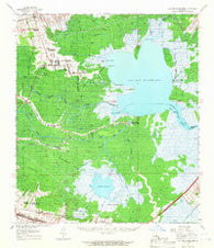 Lac Des Allemands Louisiana Historical topographic map, 1:62500 scale, 15 X 15 Minute, Year 1962