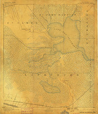 Lac Des Allemands Louisiana Historical topographic map, 1:62500 scale, 15 X 15 Minute, Year 1892