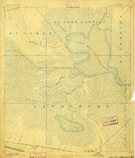 Lac Des Allemands Louisiana Historical topographic map, 1:62500 scale, 15 X 15 Minute, Year 1892