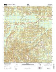 Lacamp Louisiana Current topographic map, 1:24000 scale, 7.5 X 7.5 Minute, Year 2015