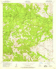 Lacamp Louisiana Historical topographic map, 1:24000 scale, 7.5 X 7.5 Minute, Year 1954