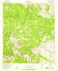 Lacamp Louisiana Historical topographic map, 1:24000 scale, 7.5 X 7.5 Minute, Year 1954