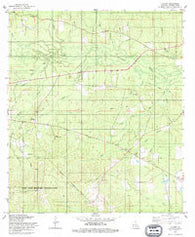 Lacamp Louisiana Historical topographic map, 1:24000 scale, 7.5 X 7.5 Minute, Year 1978
