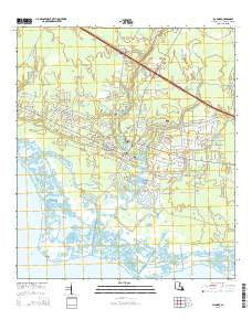 Lacombe Louisiana Current topographic map, 1:24000 scale, 7.5 X 7.5 Minute, Year 2015