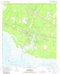 Lacombe Louisiana Historical topographic map, 1:24000 scale, 7.5 X 7.5 Minute, Year 1971