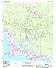 Lacombe Louisiana Historical topographic map, 1:24000 scale, 7.5 X 7.5 Minute, Year 1971