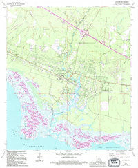 Lacombe Louisiana Historical topographic map, 1:24000 scale, 7.5 X 7.5 Minute, Year 1971