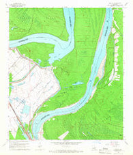 Lacour Louisiana Historical topographic map, 1:24000 scale, 7.5 X 7.5 Minute, Year 1965