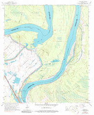 Lacour Louisiana Historical topographic map, 1:24000 scale, 7.5 X 7.5 Minute, Year 1965