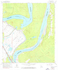 Lacour Louisiana Historical topographic map, 1:24000 scale, 7.5 X 7.5 Minute, Year 1965